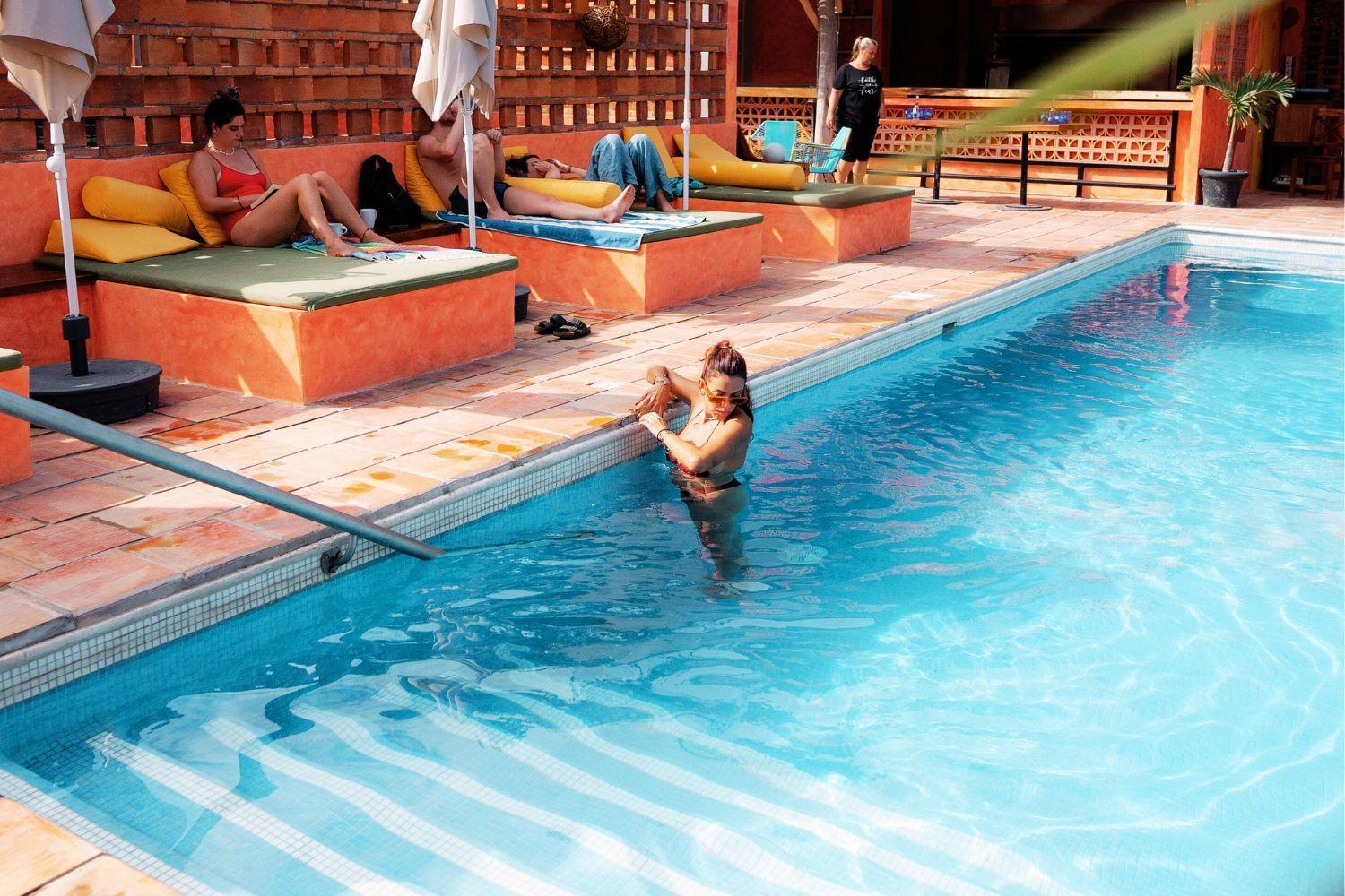 Casa Pepe Hotel Sayulita Exterior foto The pool at the hotel